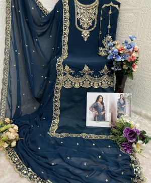 TAWAKKAL FABRICS 5102 H GEORGETTE SALWAR KAMEEZ