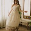 VF 221 FANCY ANARKALI GOWN WITH ELEGANT DUPATTA