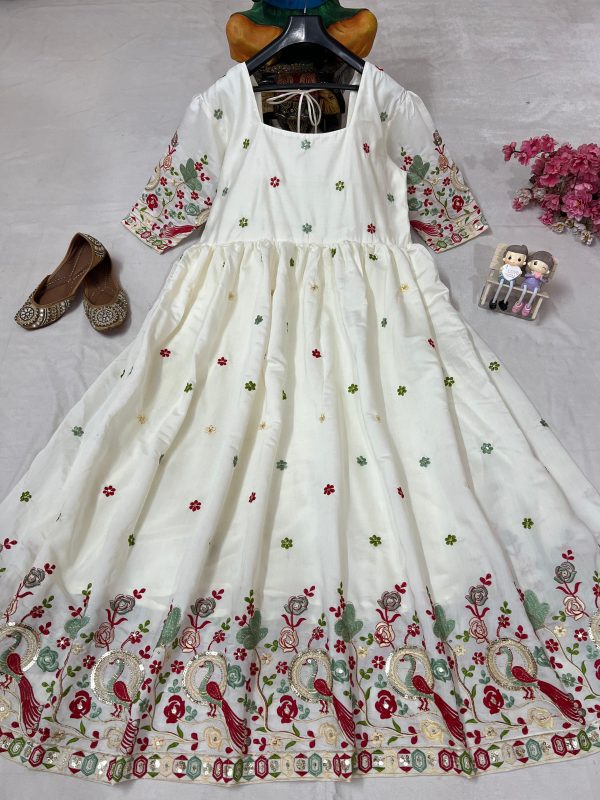 VF 221 FANCY ANARKALI GOWN WITH ELEGANT DUPATTA